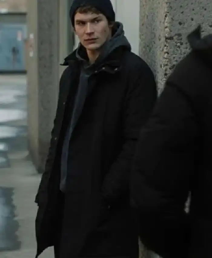 order now S01 Connor Storrie Black Coat