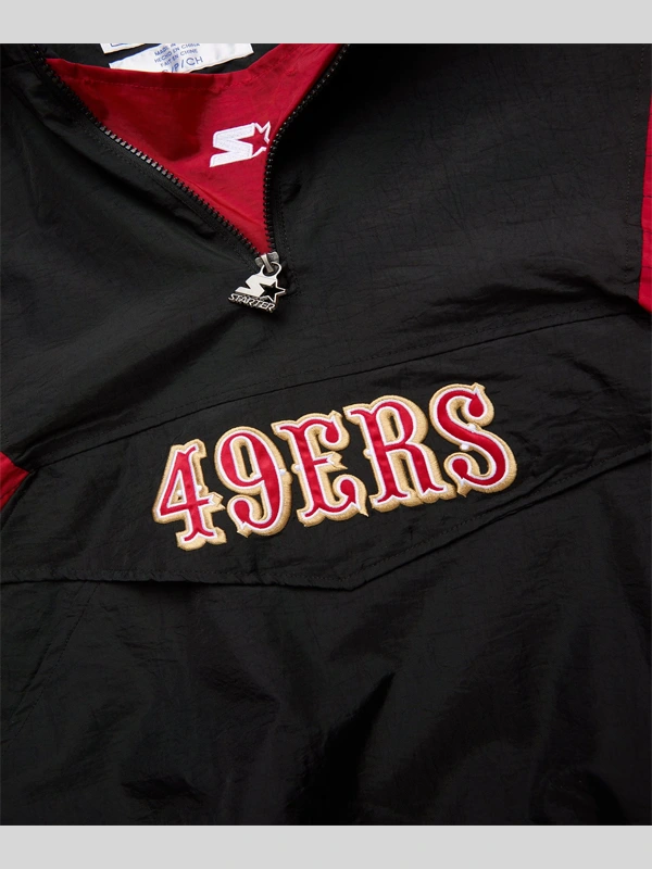 order now San Francisco 49ers Starter Blackout Breakaway Jacket
