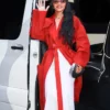 order now Teyana Taylor Calvin Klein SS27 NYFW Red Coat