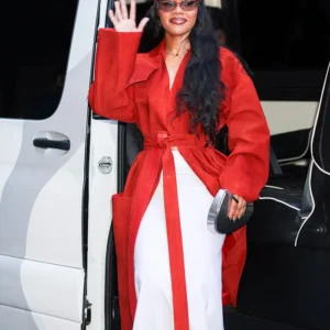 order now Teyana Taylor Calvin Klein SS27 NYFW Red Coat