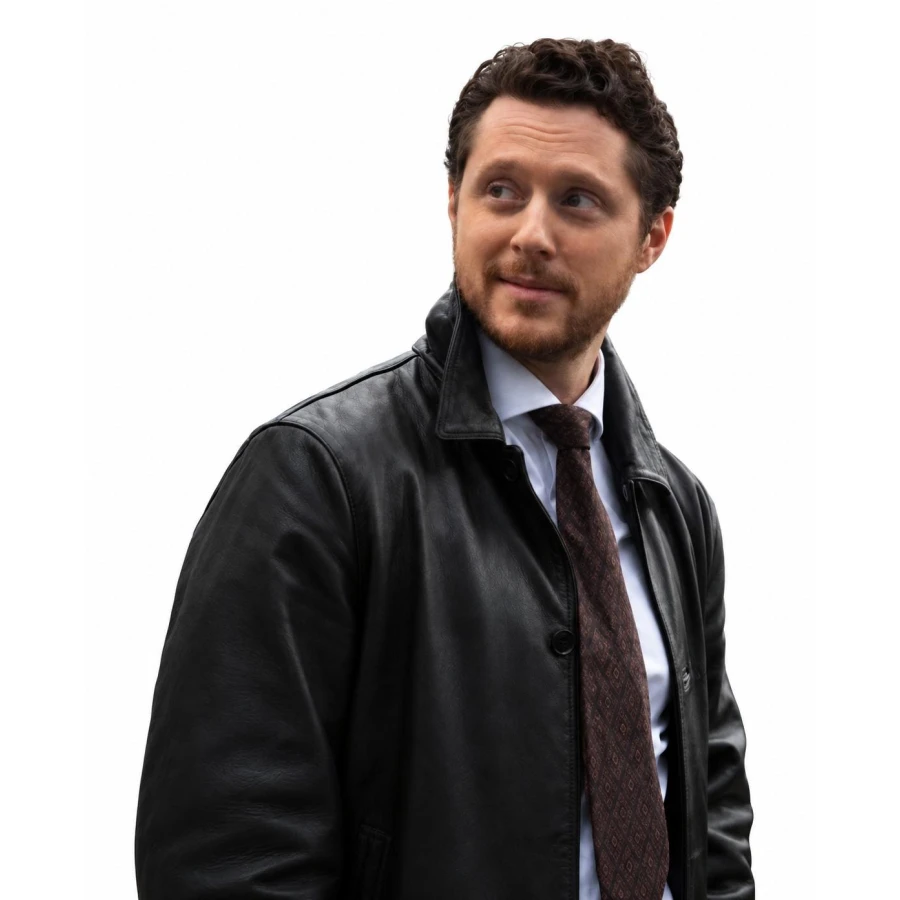 order now Yaga 2026 Noah Reid Black Leather Jacket