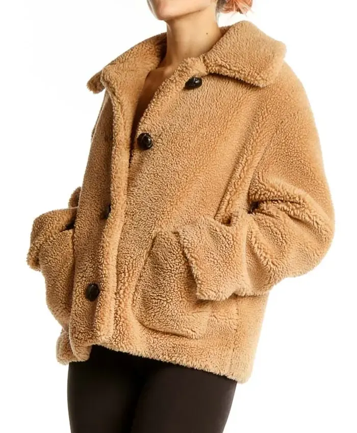 order now Zara Teddy Bear Cropped Jacket