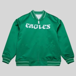 order now white Philadelphia Eagles Reversible Satin Jacket For Sale
