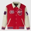 ovo montreal canadiens red varsity jacket