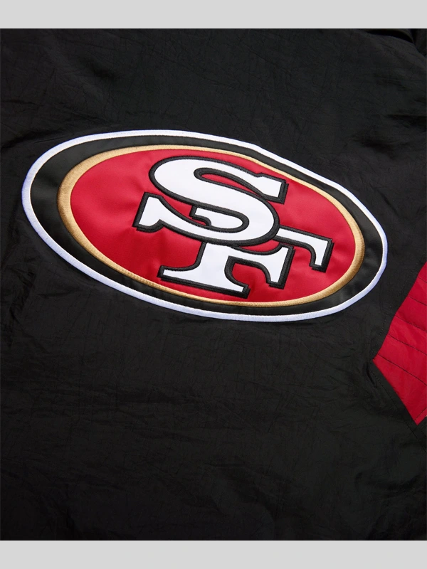 shop San Francisco 49ers Starter Blackout Breakaway Jacket