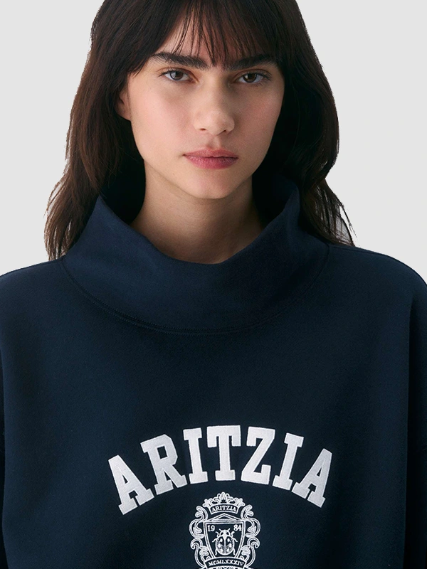 shop now Aritzia Funnel Neck Sweatshirt