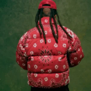 shop now Denim Tears Unveils FW26 Red Puffer Jacket