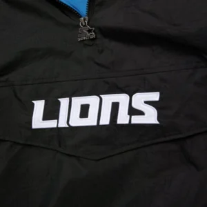 shop now Detroit Lions Starter Blackout Breakaway Jacket