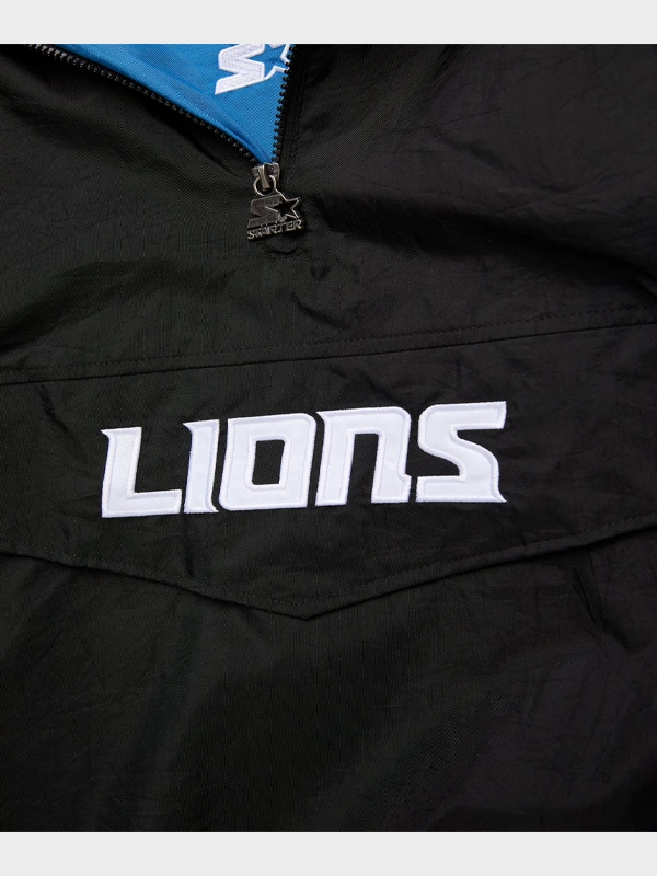 shop now Detroit Lions Starter Blackout Breakaway Jacket
