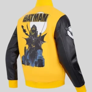 shop now I Am The Night x Batman Wool Varsity Jacket