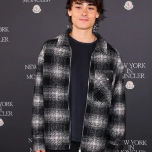 shop now Jacob Whiteduck-Lavoie NYFW Event Plaid Jacket