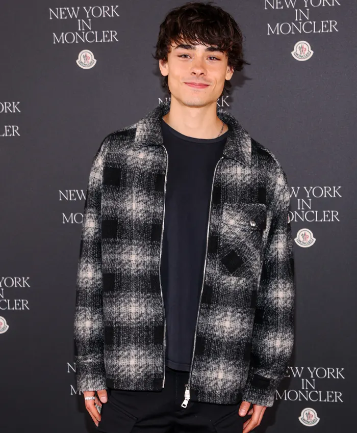 shop now Jacob Whiteduck-Lavoie NYFW Event Plaid Jacket