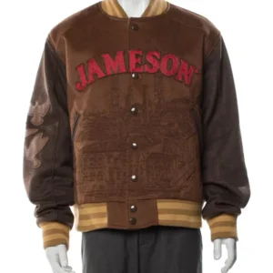 shop now Jameson x KidSuper Wool Varsity Jacket For Sale