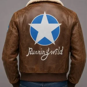 shop now King Of Fighters Terry Bogard Brown Leather Jacket