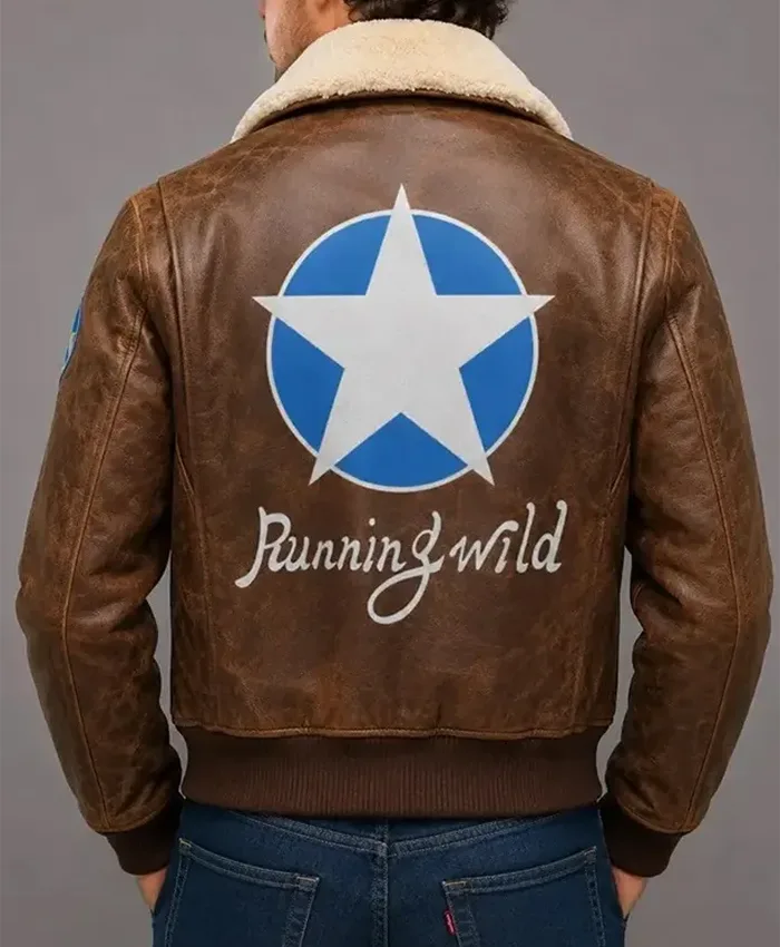 shop now King Of Fighters Terry Bogard Brown Leather Jacket
