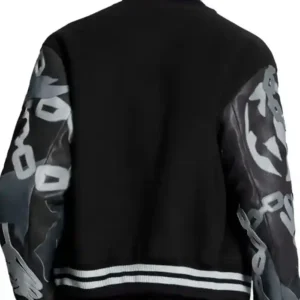 shop now Louis Vuitton Chains Camo Varsity Jacket