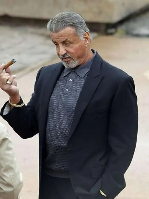 shop now Sylvester Stallone Tulsa King Black Suit