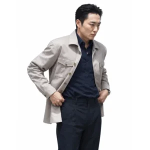 shop now Tazza 4 2026 Byun Yo-han Beige Cotton Jacket