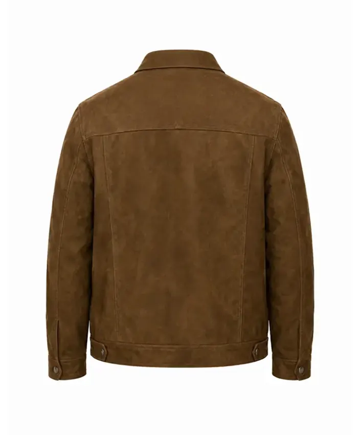 shop now The Town That Takes Dean Richardson Brown Suede Jacket