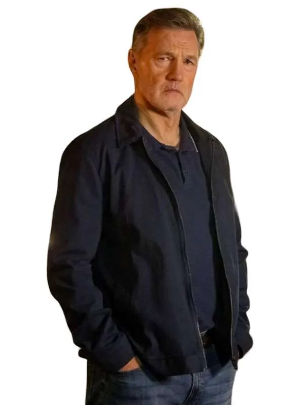 shop now Tip Toe 2026 David Morrissey Blue Cotton Jacket