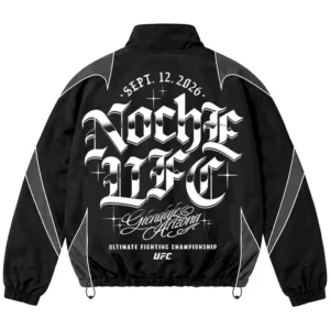 shop now UFC Noche 2026 Full-Zip Black Track Jacket