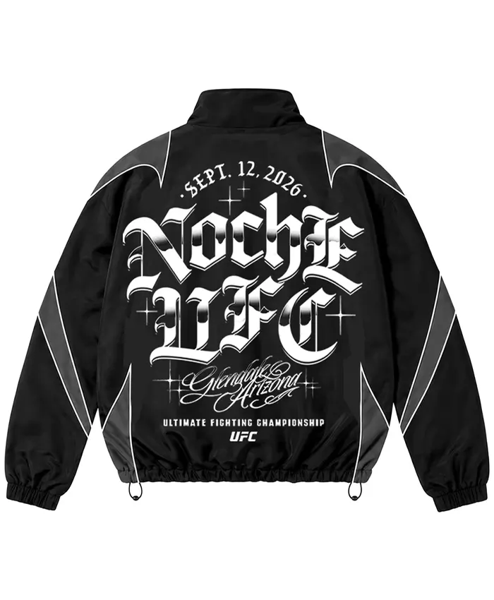 shop now UFC Noche 2026 Full-Zip Black Track Jacket