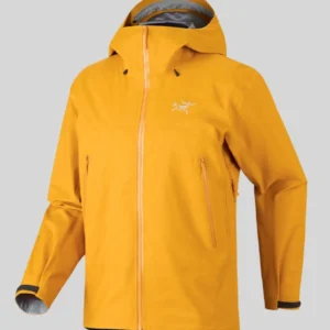 yellow Arcteryx title Beta SL Jacket