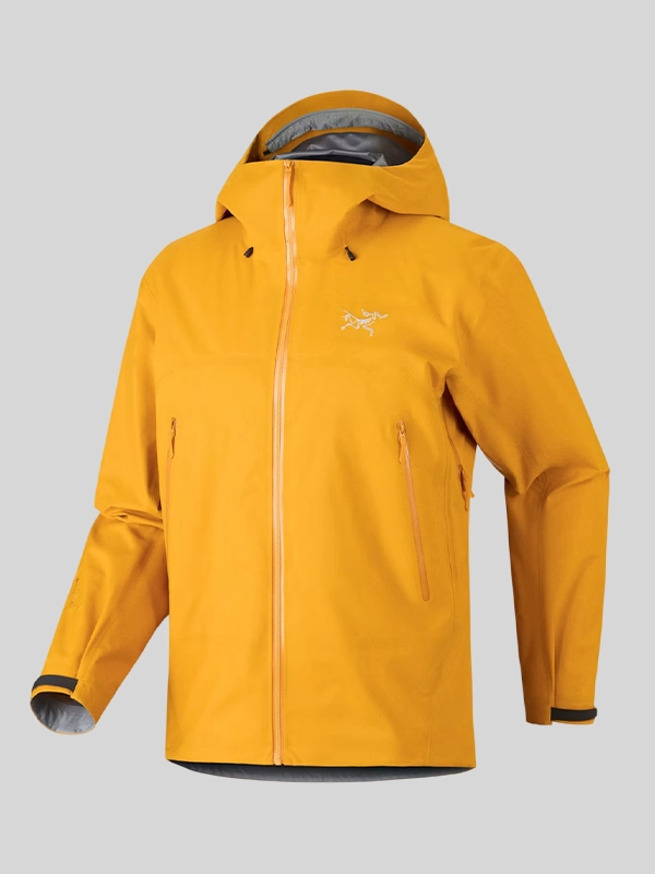 yellow Arcteryx title Beta SL Jacket