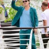 1. Stylish Teal Three Piece Suit