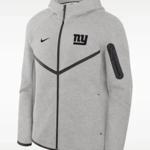2026 Nike Giants Top Billing Tech Fleece Windrunner Jacket