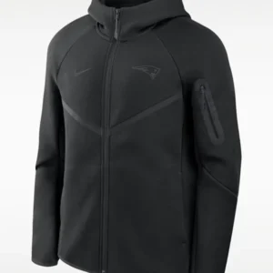 2026 Nike Patriots Top Billing Tech Fleece Windrunner Jacket