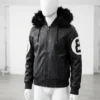8 Ball Black Varsity Jacket