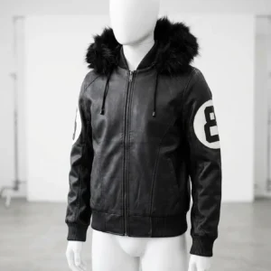 8 Ball Black Varsity Jacket