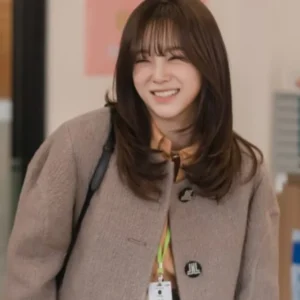A Business Proposal Shin Ha Ri Wool Brown Jacket