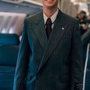 AMIRI Grey Pinstripe Suit