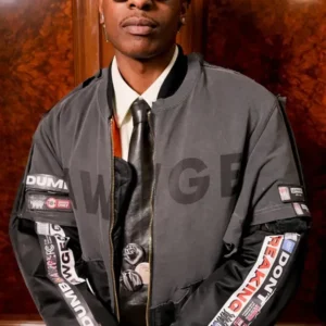 ASAP Rocky Paris Fashion Week Show Bomber Jacket