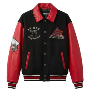 AVIREX Team Eagle Wool Leather Jacket