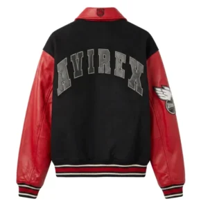 AVIREX wool leather style jacket