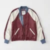Abercrombie & Fitch Satin Sukajan-Style Bomber Jacket