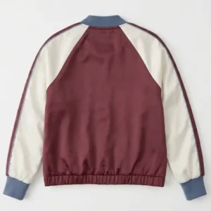 Abercrombie & Fitch Satin Sukajan-Style Bomber Jacket