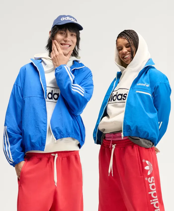 Adidas blue track jacket