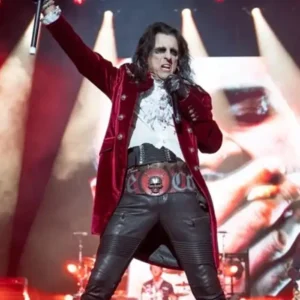 Alice Cooper Hollywood Vampires Red Velvet Coat