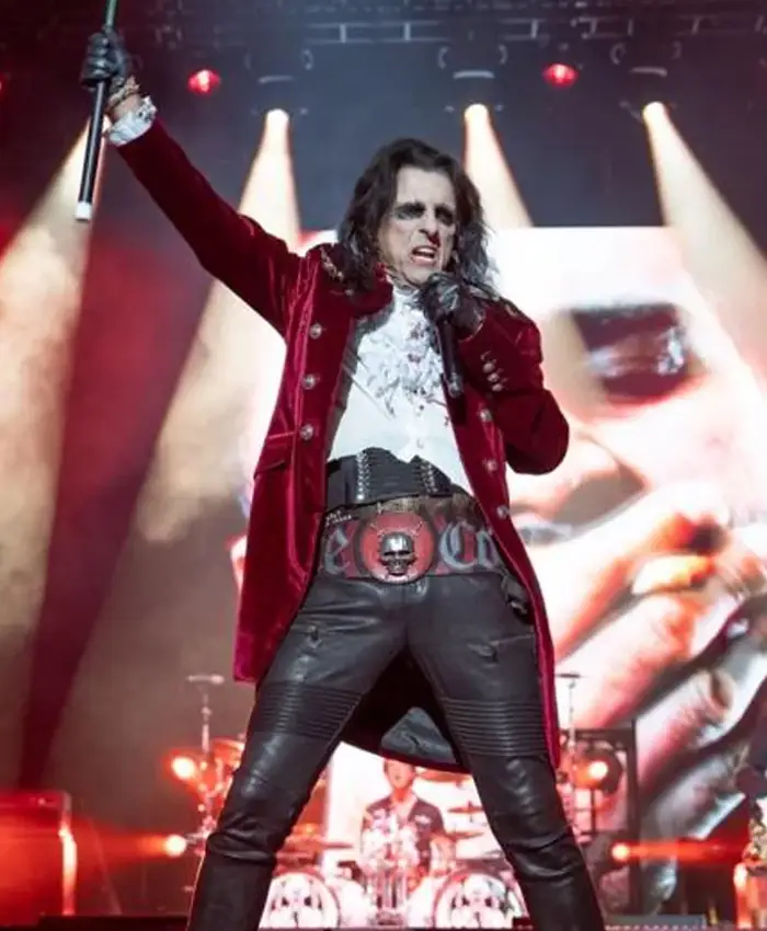 Alice Cooper Hollywood Vampires Red Velvet Coat