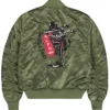 Alpha Industries MA-1 Black Devils Green Bomber Jacket