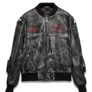Alpinestars RSRV x Red Bull Distressed Leather Jacket