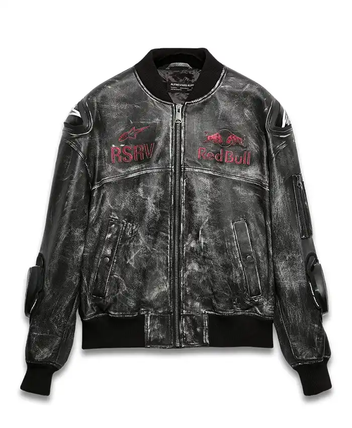Alpinestars RSRV x Red Bull Distressed Leather Jacket