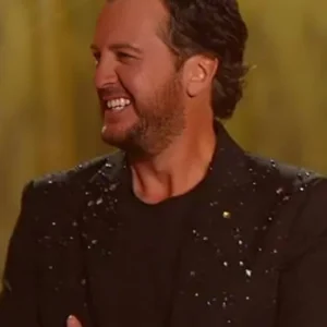 American Idol S24 Luke Bryan Black Embellished Blazer