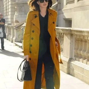 Anne Hathaway London Mustard Trench Coat