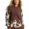 Ariat Cow Print Hoodie