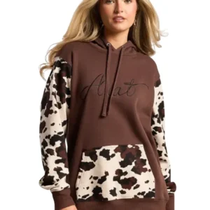 Ariat Cow Print Hoodie